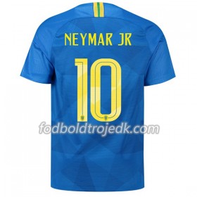 Brasilien VM 2018 Neymar Jr 10 Udebane - Fodboldtrøjer(S/S)